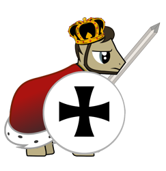 Size: 1129x1162 | Tagged: safe, artist:php50, pony, king, maddyson, shield, solo, sword