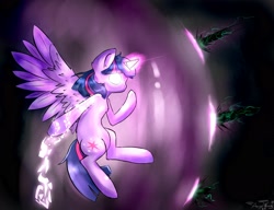 Size: 3000x2300 | Tagged: safe, artist:angelwing314, twilight sparkle, twilight sparkle (alicorn), alicorn, pony, female, force field, magic, mare, shield, solo