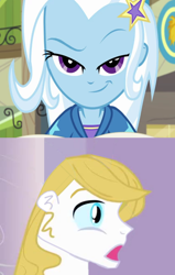 Size: 868x1368 | Tagged: safe, derpibooru import, edit, edited screencap, editor:jdueler11, screencap, prince blueblood, trixie, better together, equestria girls, forgotten friendship, bluetrix, equestria girls-ified, female, male, shipping, straight