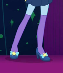 Size: 640x744 | Tagged: safe, derpibooru import, trixie, better together, equestria girls, spring breakdown, clothes, high heels, legs, pictures of legs, shoes, socks, thigh highs