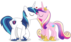 Size: 1020x600 | Tagged: safe, artist:dm29, princess cadance, shining armor, alicorn, pony, unicorn, duo, female, kissing, male, shiningcadance, shipping, simple background, straight, transparent background