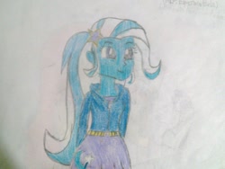 Size: 1024x768 | Tagged: safe, artist:brandonale, derpibooru import, trixie, equestria girls, solo, traditional art