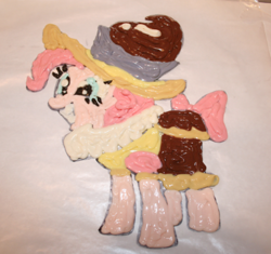 Size: 448x422 | Tagged: safe, artist:bawesome-bacon, chancellor puddinghead, pinkie pie, earth pony, pony, edible, female, mare, pink coat, pink mane