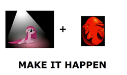 Size: 1337x796 | Tagged: safe, pinkie pie, earth pony, pony, behelit, berserk, exploitable meme, fetish, make it happen, meta