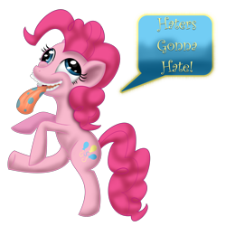 Size: 2500x2500 | Tagged: safe, artist:super-zombie, pinkie pie, earth pony, pony, haters gonna hate, high res, meme, poison joke