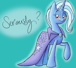 Size: 2000x1800 | Tagged: safe, artist:yourfavoritelove, derpibooru import, trixie, pony, unicorn, female, mare, raised hoof, solo