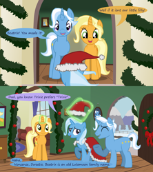 Size: 1280x1440 | Tagged: safe, artist:evil-dec0y, derpibooru import, jack pot, sunflower spectacle, trixie, pony, comic, jacktacle, trixie's parents