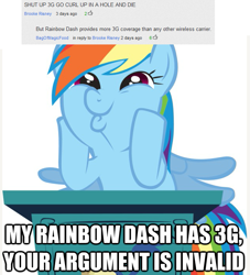 Size: 639x705 | Tagged: safe, rainbow dash, pegasus, pony, blue mane, female, image macro, mare, multicolored mane