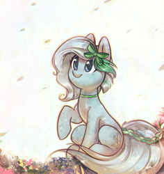 Size: 3214x3400 | Tagged: safe, artist:mirroredsea, oc, oc only, oc:azur lachrimae, crystal pony, pony, crystal pony oc, cute, female, mare, smiling