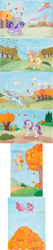 Size: 1200x5638 | Tagged: safe, artist:finnishfox, derpibooru import, applejack, fluttershy, pinkie pie, rainbow dash, rarity, twilight sparkle, earth pony, pegasus, pony, unicorn, autumn, lasso, leaves