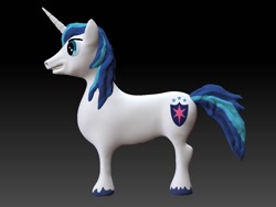 Size: 1120x840 | Tagged: safe, artist:dash attack, shining armor, pony, unicorn, 3d, 3d model, solo, zbrush 4r5