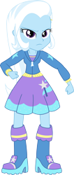 Size: 2123x5022 | Tagged: safe, artist:zeldarondl, derpibooru import, trixie, equestria girls, rainbow rocks, absurd resolution, boots, clothes, fist, long hair, looking at you, simple background, solo, transparent background, vector