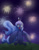 Size: 3500x4500 | Tagged: safe, artist:bratzoid, princess luna, alicorn, pony, fireworks, hat, looking up, new years eve, party hat, sitting, smiling, solo, spread wings