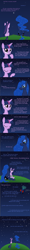 Size: 700x5917 | Tagged: safe, artist:michdruch, princess luna, twilight sparkle, twilight sparkle (alicorn), alicorn, pony, comic, female, mare, space