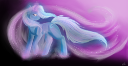 Size: 1920x997 | Tagged: safe, artist:scarletsfeed, derpibooru import, trixie, pony, unicorn, female, magic, mare, solo