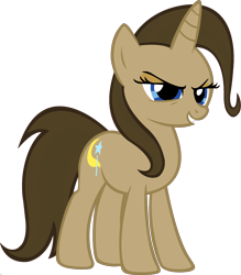 Size: 1920x2187 | Tagged: safe, derpibooru import, edit, doctor whooves, trixie, pony, unicorn, female, fusion, mare, palette swap, ponyar fusion, recolor, simple background, smiling, smirk, solo, transparent background, vector, vector edit