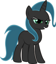 Size: 1920x2187 | Tagged: artist needed, safe, derpibooru import, edit, queen chrysalis, trixie, changeling, changeling queen, pony, unicorn, female, fusion, mare, palette swap, ponyar fusion, recolor, simple background, solo, transparent background, vector, vector edit, voice actor joke