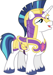 Size: 4160x5930 | Tagged: safe, artist:90sigma, shining armor, pony, unicorn, equestria games (episode), absurd resolution, armor, royal guard, simple background, solo, standing, transparent background, vector