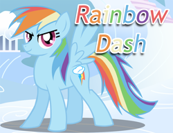 Size: 1100x850 | Tagged: safe, artist:xain-russell, rainbow dash, pegasus, pony, blue coat, blue wings, female, mare, multicolored mane, simple background, smiling, solo