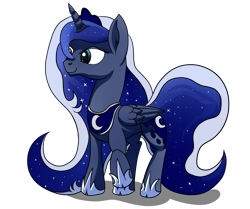 Size: 1024x857 | Tagged: safe, artist:setonlr, princess luna, alicorn, pony, simple background, solo, transparent background