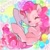 Size: 400x400 | Tagged: safe, artist:bnob, pinkie pie, earth pony, pony, eyes closed, open mouth, smiling