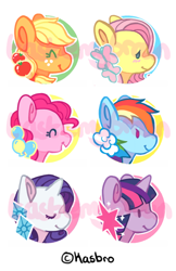 Size: 306x471 | Tagged: safe, artist:parsleydenize, artist:tastemybrain, derpibooru import, applejack, fluttershy, pinkie pie, rainbow dash, rarity, twilight sparkle, earth pony, pegasus, pony, unicorn, mane six, sticker