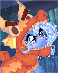 Size: 4000x5000 | Tagged: safe, artist:bunxl, derpibooru import, trixie, pony, uncommon bond, clothes, costume, cute, diatrixes, female, scene interpretation, smiling, solo