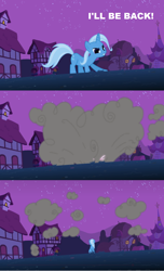 Size: 1280x2108 | Tagged: safe, derpibooru import, edit, edited screencap, screencap, trixie, pony, boast busters, comic, screencap comic, smokescreen