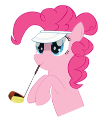 Size: 1765x2171 | Tagged: safe, artist:celrahk, pinkie pie, earth pony, pony, female, golf, mare, pink coat, pink mane, solo