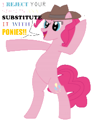 Size: 1700x2203 | Tagged: safe, artist:celrahk, pinkie pie, earth pony, pony, adam savage, i reject your reality and substitute my own, mythbusters