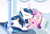 Size: 1200x810 | Tagged: safe, artist:dm29, princess cadance, shining armor, alicorn, pony, unicorn, bed, female, kissing, male, morning ponies, romance, romantic, shiningcadance, shipping, straight