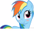 Size: 5188x4714 | Tagged: safe, artist:thumperlikestoast, rainbow dash, pegasus, pony, absurd resolution, blushing, simple background, transparent background, vector