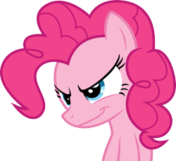 Size: 5493x5041 | Tagged: safe, artist:mehoep, pinkie pie, earth pony, pony, absurd resolution, female, grin, mare, simple background, solo, transparent background, vector