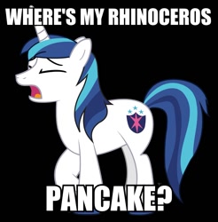 Size: 870x885 | Tagged: safe, artist:dm29, edit, shining armor, pony, unicorn, image macro, meme, solo, the suite life of zack and cody, whining armor