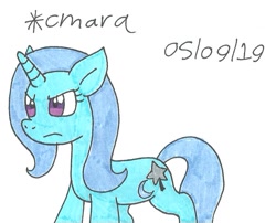 Size: 832x673 | Tagged: safe, artist:cmara, derpibooru import, trixie, pony, unicorn, solo, traditional art