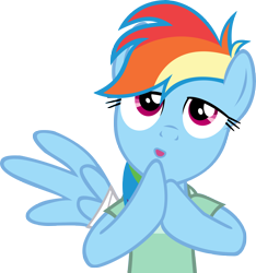 Size: 5000x5353 | Tagged: safe, artist:anitech, rainbow dash, pegasus, pony, read it and weep, absurd resolution, simple background, transparent background, vector