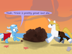 Size: 1200x900 | Tagged: safe, artist:evil-dec0y, derpibooru import, prince blueblood, trixie, pony, unicorn, bluetrix, comic, female, male, shipping, straight, the little mermaid