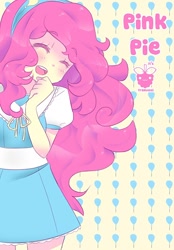 Size: 486x700 | Tagged: safe, artist:framboosi, pinkie pie, human, clothes, female, humanized, pink hair