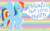 Size: 1440x900 | Tagged: safe, artist:mintystitch, rainbow dash, pegasus, pony, female, mare, simple background, solo