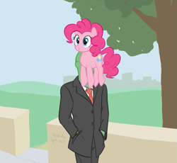 Size: 599x550 | Tagged: safe, artist:furseiseki, derpibooru import, pinkie pie, oc, oc:anon, human, pony