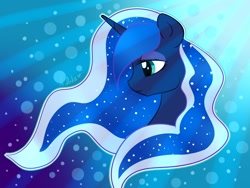 Size: 1280x960 | Tagged: safe, artist:arta-the-pony, princess luna, alicorn, pony, crepuscular rays, portrait, solo