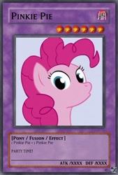 Size: 333x493 | Tagged: safe, pinkie pie, earth pony, pony, card, female, mare, pink coat, pink mane, solo, yu-gi-oh!