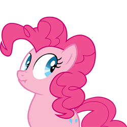 Size: 800x800 | Tagged: safe, artist:necromanteion, pinkie pie, earth pony, pony, scrunchy face, simple background, transparent background, vector