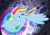 Size: 1280x895 | Tagged: safe, artist:foxbeast, rainbow dash, pegasus, pony, blue coat, female, flying, mare, multicolored mane, solo, sonic rainboom