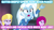 Size: 896x500 | Tagged: safe, derpibooru import, edit, edited screencap, screencap, fuchsia blush, lavender lace, trixie, equestria girls, rainbow rocks, caption, image macro, implied glitter drops, implied spring rain, meme, text, trixie and the illusions, trixie yells at everything, vulgar