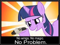 Size: 640x480 | Tagged: safe, derpibooru import, discord, twilight sparkle, phaser, q, star trek