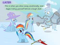 Size: 1200x900 | Tagged: safe, artist:evil-dec0y, derpibooru import, rainbow dash, trixie, oc, pegasus, pony, comic:trixie vs., comic:trixie vs. hearth's warming