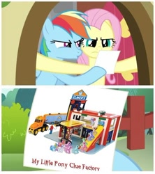 Size: 510x575 | Tagged: safe, fluttershy, rainbow dash, pegasus, pony, exploitable meme, glue, glue factory, meme