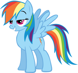 Size: 4722x4467 | Tagged: safe, artist:rainbowcrab, rainbow dash, pegasus, pony, absurd resolution, bedroom eyes, simple background, transparent background, vector