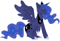 Size: 476x329 | Tagged: safe, artist:artistgoat, princess luna, alicorn, pony, eyes closed, female, mare, simple background, smiling, solo, transparent background